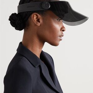 Dior Elegant Black Visor Hat